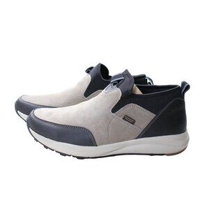 Nunn Bush Water Resistant Slip-On Shoes Beige Suede Leather